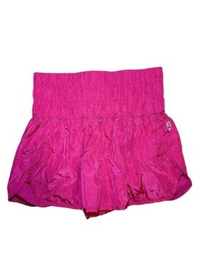FP Movement Free People The Way Home Shorts Women Small Hot Pink High Rise Lined